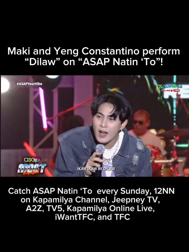 MAKI AND YENG’S “DILAW” 💛 @clfrnia_maki duets with @yengconstantinoofficial for a special performance of “Dilaw” on “ASAP Natin ‘To” ✨ Watch the full performance here:  https://youtu.be/xoQKMwR1ihU?si=C-2ql3V8Zowh3hoU #ASAP #ASAPNatinTo #Dilaw #Maki #YengConstantino #ABSCBN #ABSCBNPR #Kapamilya #foryou #fyp