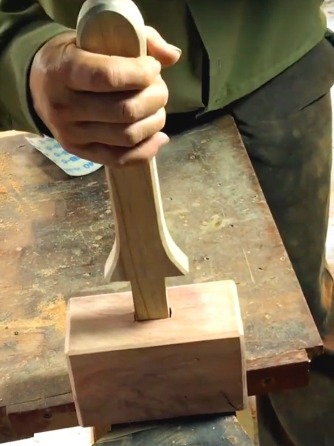 Wooden Mallet _ No Talking _ How to Process Japnese Wood working Joints #woodworking #satisfying #perfectjoints #woodcraft #amazingvideos #fypage