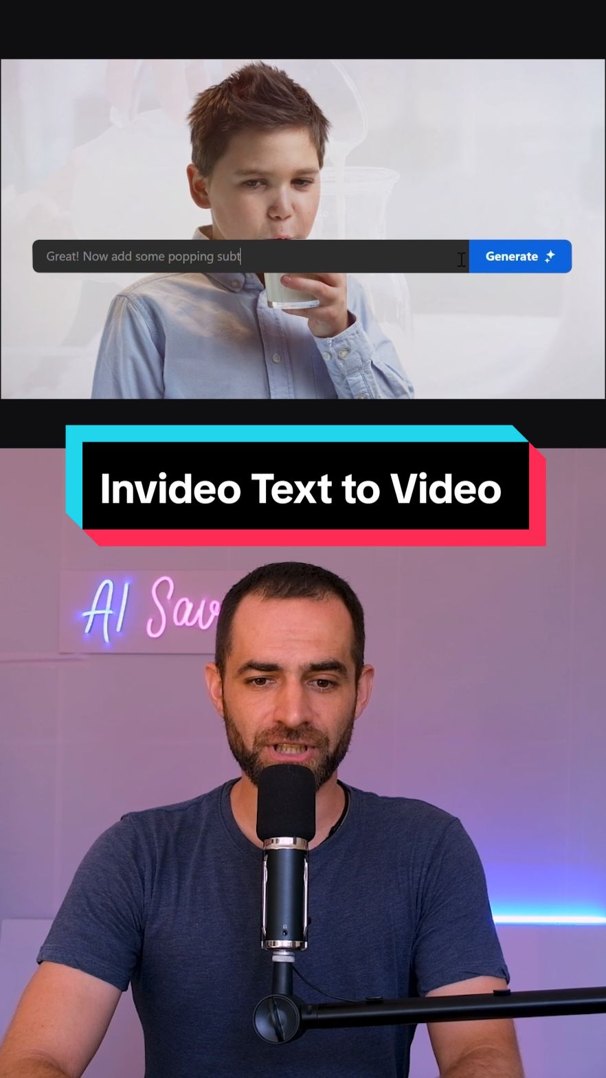 Create entire videos from Simple text prompts with Invideo AI. Than easily edit your videos, change the background music, footage, add subtitles, translate and much more using simple text commands. #ai #invideoai #invideo #texttovideo #videogenerator 