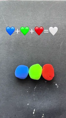 @artstudio_adinka Blue green red mixing equals уайт 💙+💚+❤️=🤍 🤯🧩#colormixing 