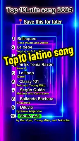 Top10 Latino Songs #music #latino #dance #top10 #fyp #trend #tiktok #tiktokchallenge #song #latin 
