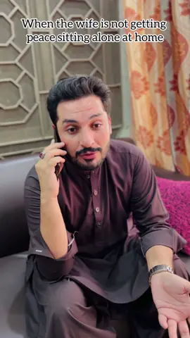 When the wife is not getting peace sitting alone at home #hariscomedy 