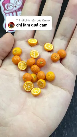 Trả lời @Onino Quả cam mini từ đất sét nung #cam #orange #traicay #hibaclay #mini #mohinh #gocsangtao #minifood #polymerclay 