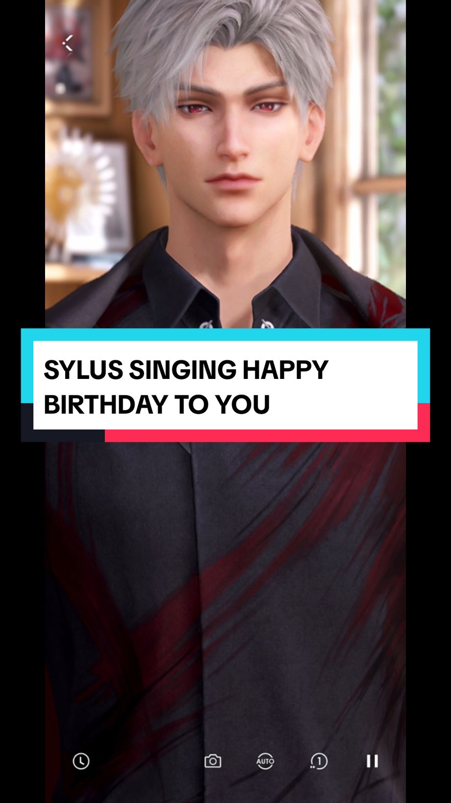 Sylus singing Happy birthday to you  #loveanddeepspace 