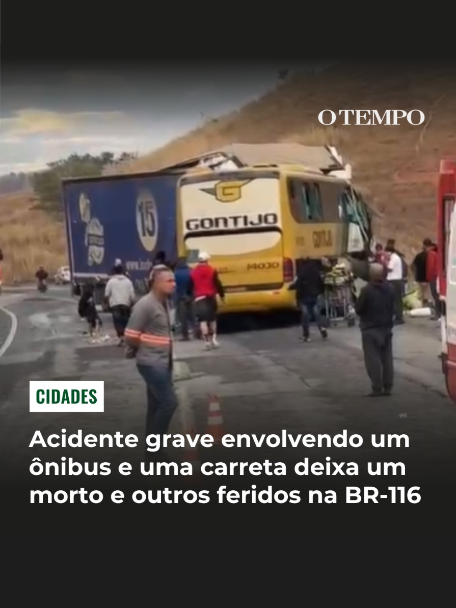 BATIDA #FATAL - Um grave #acidente entre um ônibus de viagem e uma carreta mobilizou o Corpo de Bombeiros na manhã desta segunda (15), na BR-116, em #FreiInocêncio, na região do Vale do Rio Doce, em Minas. Segundo os militares, o #motorista do coletivo morreu no local e ao menos uma pessoa ficou presa às ferragens. #otempo