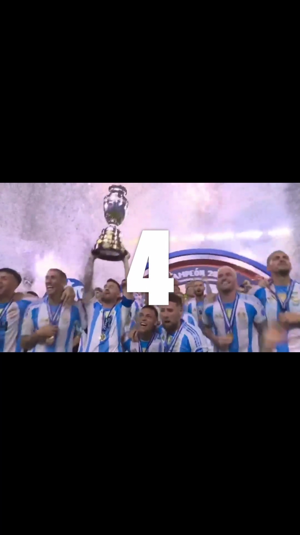 ¡1, 2, 3, 4! A seguir festejando 🥳 #CopaAmérica #Argentina #vamosargentina #OtraVezJuntos 💙🤍💙