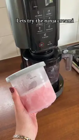 Lets try out the ninja creami! Love it, but need to practice the texture!! #ninjacreami #icecream #ninjacreamirecipe #Summer #fyp #voorjoupagina #icecreammaker 