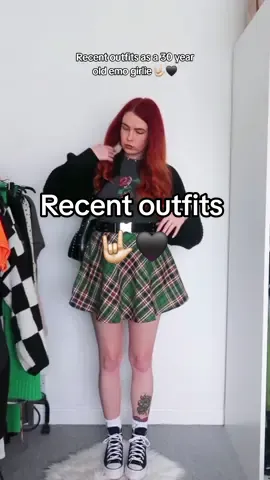 More recent outfits as a 30 year old emo girlie 🤟🏻🖤 Save for inspo! ✨️ #emo #over30club #elderemo #altoutfits #alttiktok 