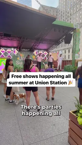 Free public parties are happening all summer long at Toronto's Union Station! Union Summer is an outdoor patio offering live performances, food, drinks and vibes until Aug. 25. Head to torontounion.ca/tdunionsummer/ for more details. #unionsummer #toronto #torontoparties