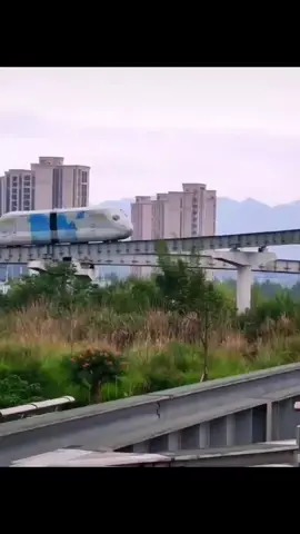 The world's shortest driverless mini monorail #Chongqing