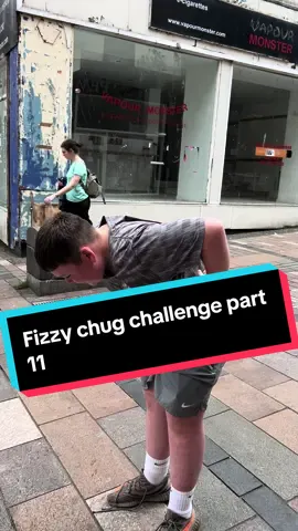 Fizzy chug challenge part 11 😅 #sunnyspremier #fyp #stirling 