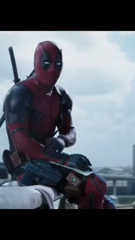 Deadpool sitting on the highway #deadpool #deadpool2016 #deadpoolandwolverine 
