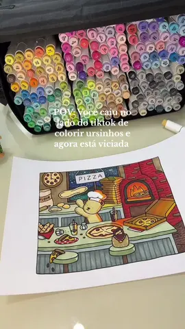 Um vício chamado colorir Bobbie Goods 🧸🎨🖌️🌈 Usando os marcadores da Ohuhu pela primeira vez e testando um efeito de luz #bobbiegoodscoloringbook #ohuhumarkers #bobbiegoods #livrosdecolorir #coloringtutorial 