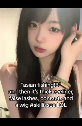 READ CAPTION‼️ yall wanna call out asain fishers SO bad it’s literally just a style of makeup its called douyin makeup not everyone wanna be asain😭😭 unless its rcta mfs i dont support that LOL anwhhs i love this makeup stay mad🤣 #fyp #foryoupage #foryou #asainfishing #douyin 