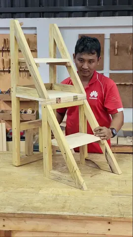 woodworking stairs transform folding chair #woodworking #woodwork #amazing #tiktok #ideas 