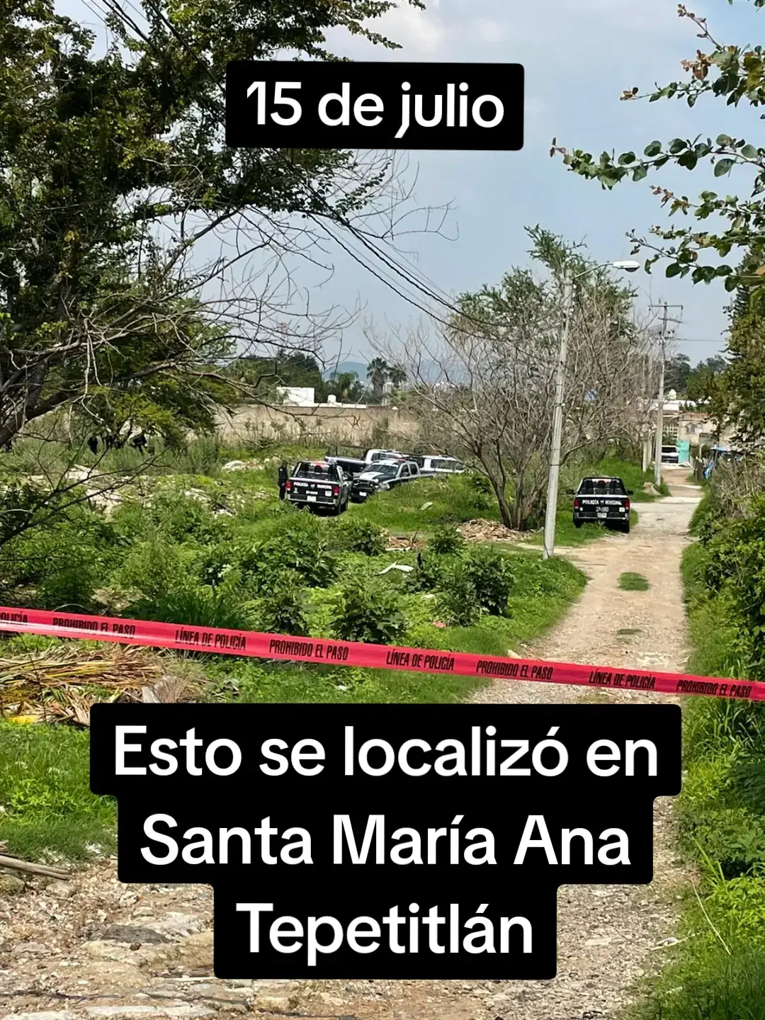 El colectivo Luz de Esperanza encontró restos en Santa Ana Tepetitláb, muy cerca de una brecha en la calle Morelos #GuardiaNocturna 