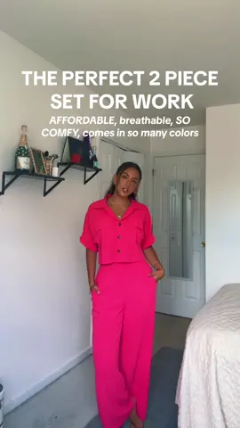 This 2 piece set is EVERYTHING for work- a must have in your corporate girl work wardrobe  #comfyworkclothes  #workoutfits #corporateoutfit #joboutfit #workootd #workoutfitideas #corporatewardrobe 