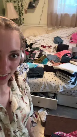It started out as one task, but somehow, always ends up turning into a whole mission? 😩 Ya feel me?  #PaigeLayle #ActuallyAutistic #AuDHD #ExecutiveDysfuntion #ADHD  Video Description: Paige Layle, a young white woman with blonde braids and blue eyes, shows us their bedroom with clothes scattered everywhere after emptying out their closet.