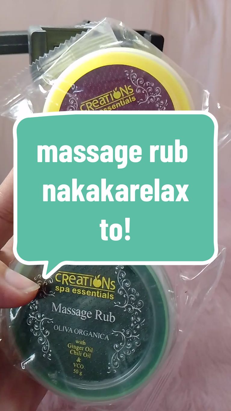 pag naamoy pa lang kumakalma agad yung sama ng pakiramdam mo sa massage rub na to🥰 #massagerub #creationspaessential #fyp #letsbudolfinds 