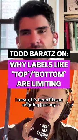 in our latest pod ep Todd Baratz chats about how labels like ‘top’, ‘bottom’, ‘verse’ and ‘side’ might not work for everyone. #dating #sexualethic
