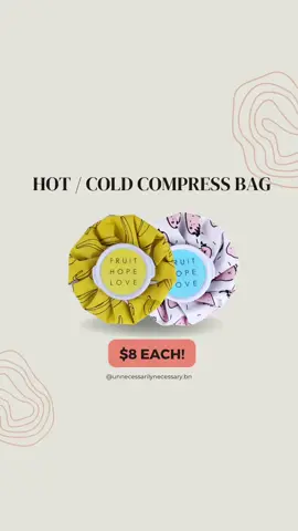 Hot/Cold Compressed Bag  - INSTOCK! $8 each! A quick remedy providing both hot and cold compress for soothing pain relief and comfort!   Available in: Yellow (banana), Pink (bunny, strawberries) and Blue (dog)! FREE DELIVERY for purchases of $30 and above from us Message us at +673 8623969 to get yours now! ✉