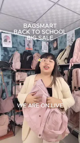 [BAGSMART] We are on live now! Don't miss out the big discount, Join our live and claim the voucher and coupons! #bagsmart #bagsmartbackpack #backtoschool #discount #trending #fashion