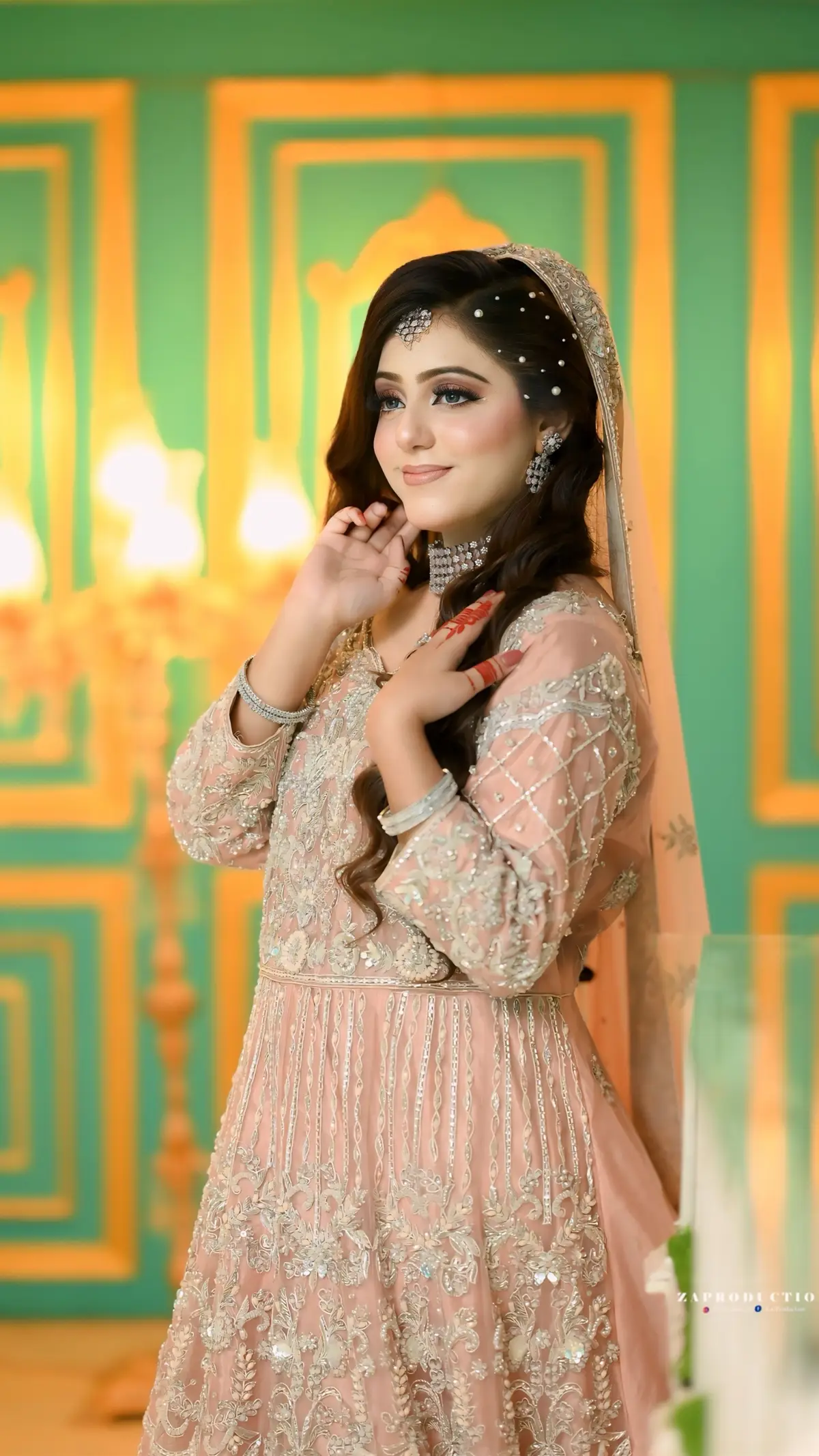 Walima Shoot for @RW signature salon , captured by @Z.a production 🇵🇰 🇵🇰 💫🙈🌸 #bismakanwal #fyp #foryou 