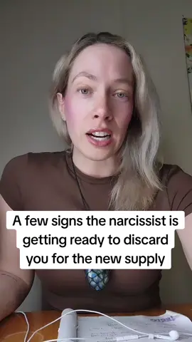 A few signs the narcissist is getting ready to discard you for the new supply. #narcissistsurvivor #npd #narcaware #narcissistbehavior #covertnarcissist #narctok #narcissism #narcissisticabuse #narcissisticrelationship #discardedbythenarc #discardphase #narcissist 
