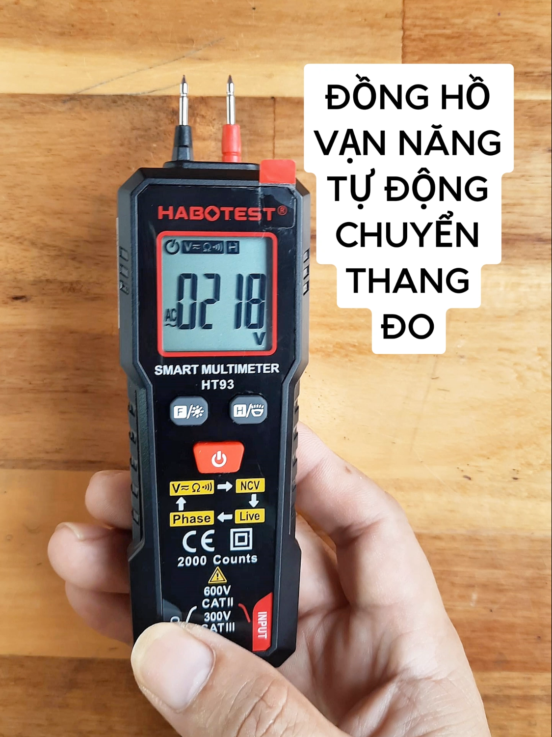 Đồng hồ vạn năng thông minh Habotest HT93 tự động chuyển thang đo không sợ đo nhầm #ht93auto #habotestht93 #donghovannang #đồng hồ đo điện #sondodien