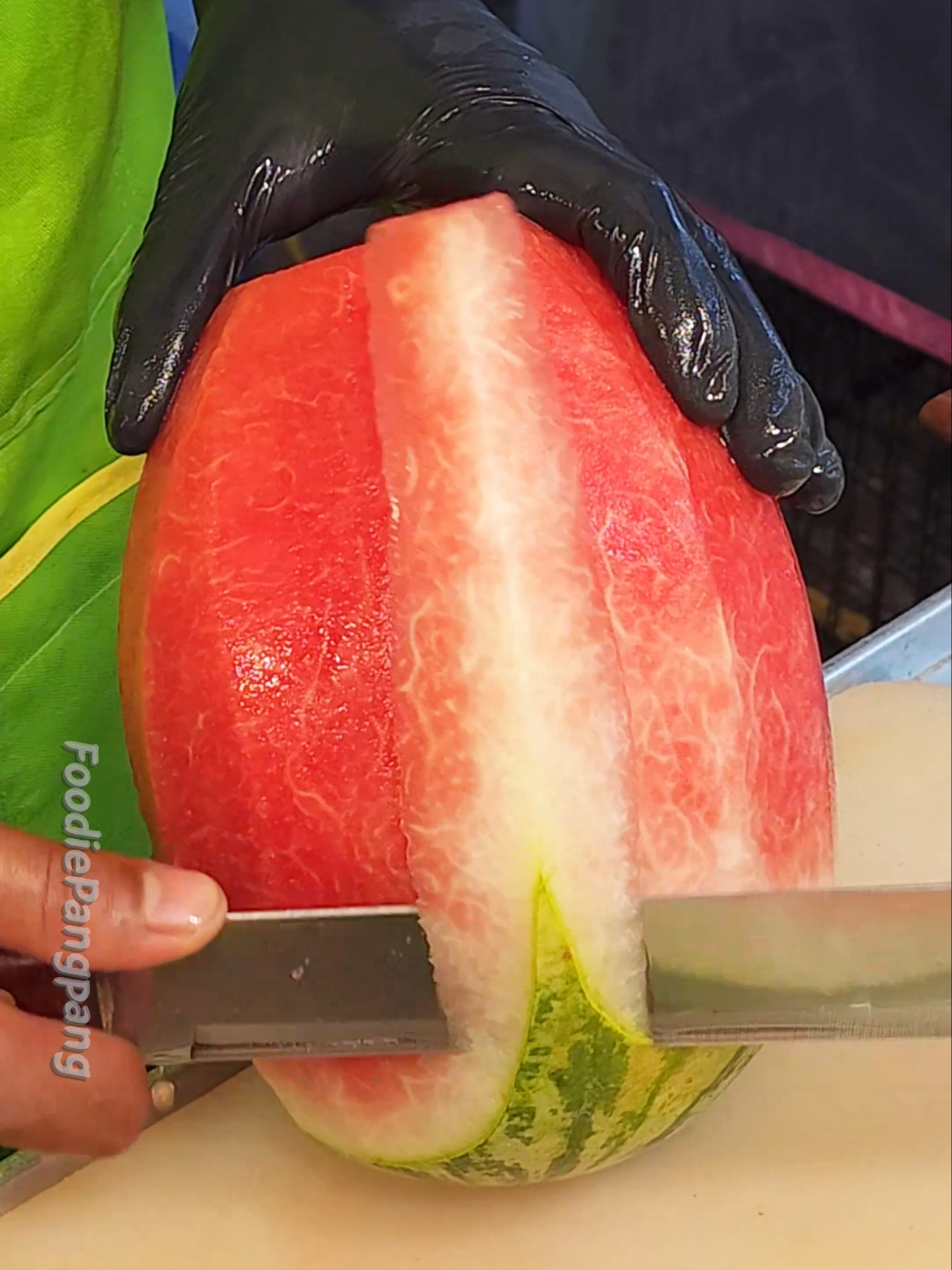 Amazing Thai Bangkok watermelon cutting master!!! #tiktokfood #fyp #watermelon #bangkok