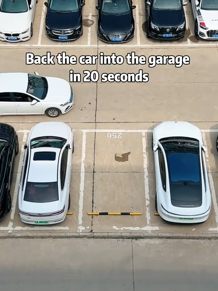 The easiest way to back your car into a garage #driving#tips#knowyourcar#funny#car