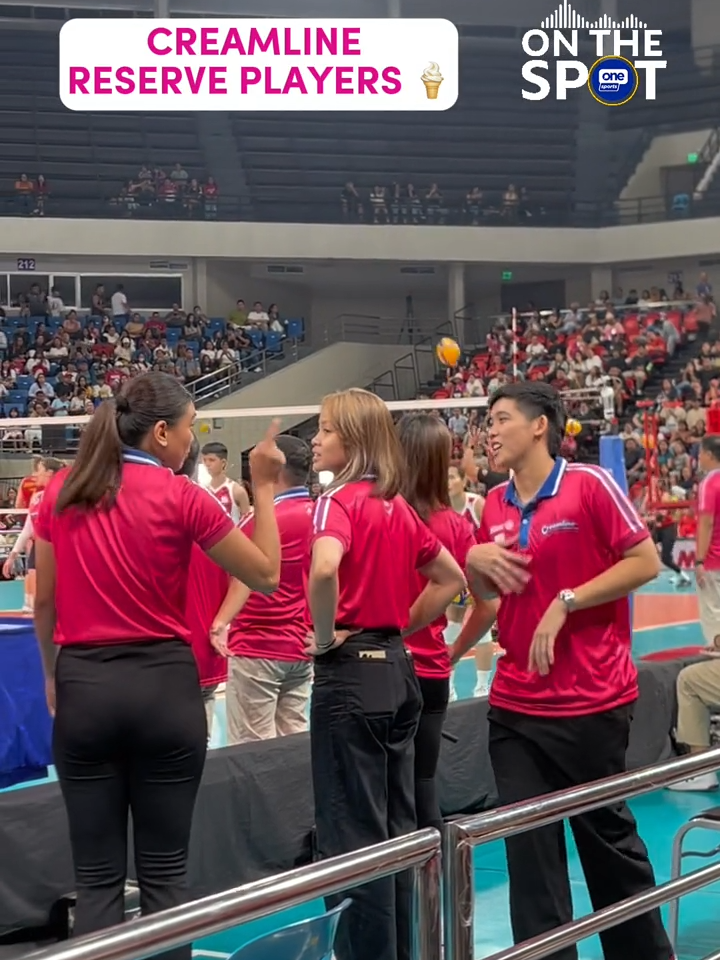 Creamline team captain Alyssa Valdez and star hitter Tots Carlos did not suit up for the Cool Smashers' opening game against the PLDT High Speed Hitters. | via Jamie Velasco/One Sports Digital  #OSOnTheSpot #PVL2024 #TheHeartofVolleyball #SportsonTiktok