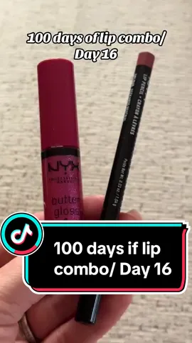 Day 16. 100 days of lip combo with @NYX Professional Makeup lip gloss in color she got money and lip liner in peekaboo neutral. If you like the gloss i have it in my showcase.  #BeautyTok #100dayschallenge #lipcombo #day16 