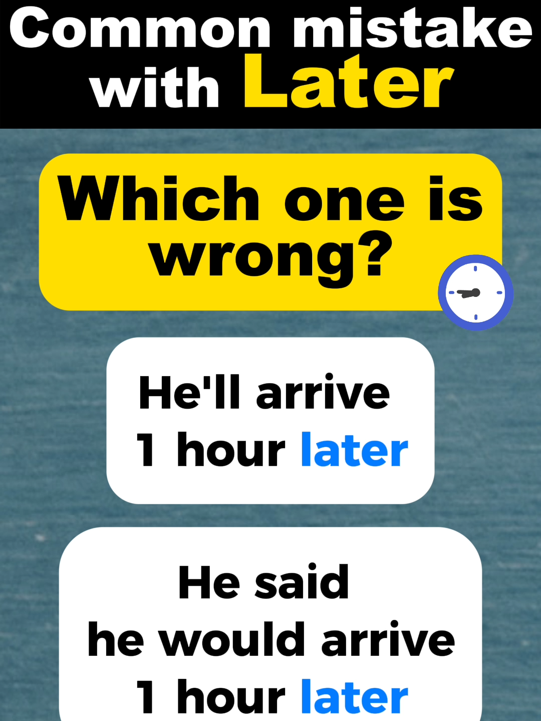 Common mistake with 'later' #englishgrammar #englishpractice #englishexpressions #vocabulary