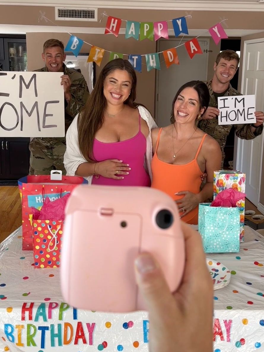 Soldier brothers surprise pregnant best friend wives during their birthday week celebrations 🥹 an unforgettable family reunion! 🎉👶 PART 2