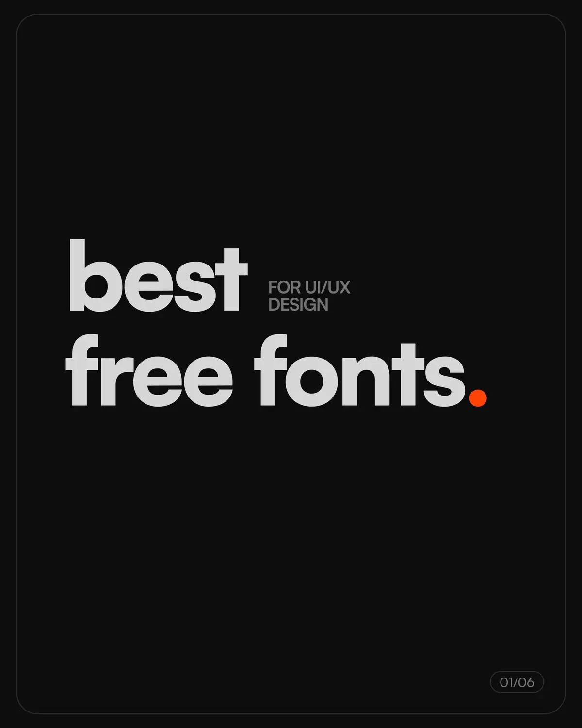 Best free fonts for web design projects. #creative #design #graphicdesign #uidesign #webdesigntips #webdesign #founder