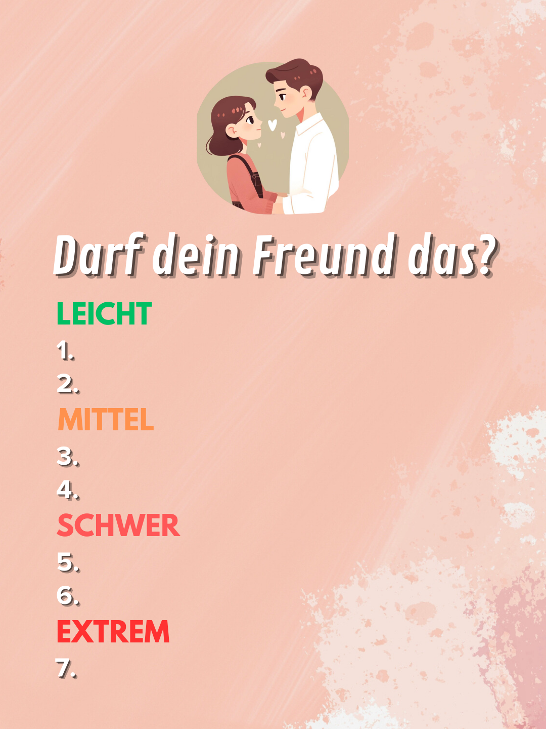 Partnerquiz! Darf dein Freund folgende Dinge machen? #beziehung #quiz #paarquiz #couple #partner #gfbfquiz #pärchen #freund