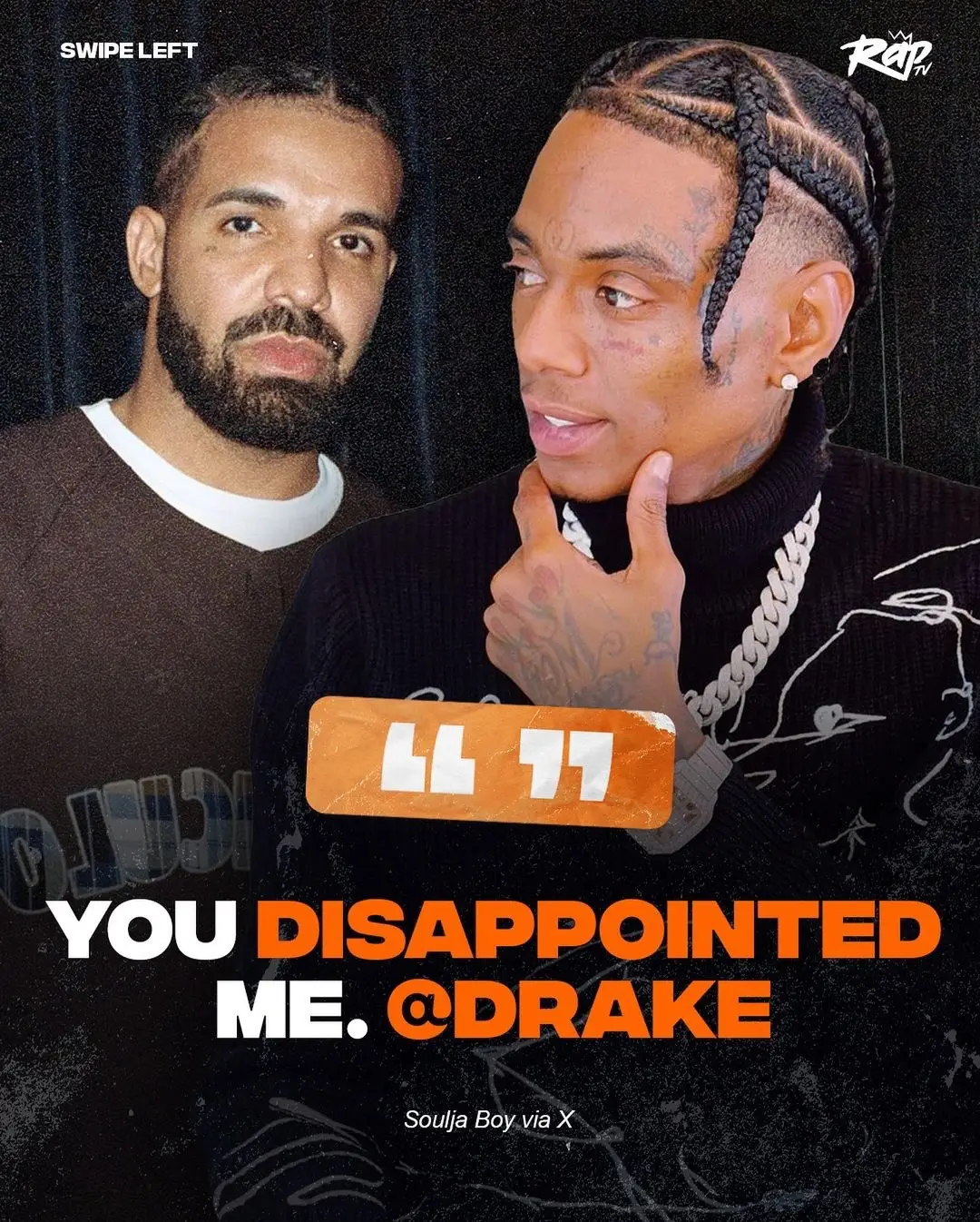 #SouljaBoy had this to say about #Drake ‼️👀 Thoughts⁉️ #RapTV #drizzy #drizzydrake #soulja 