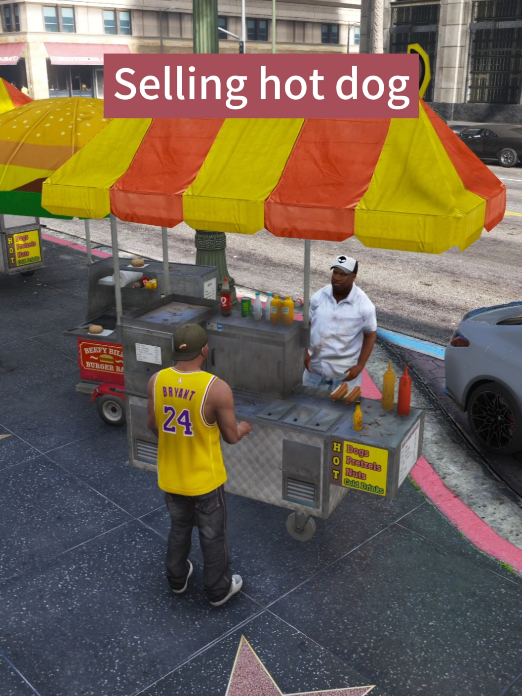 Selling hot dogs in gta5#gta #gta5