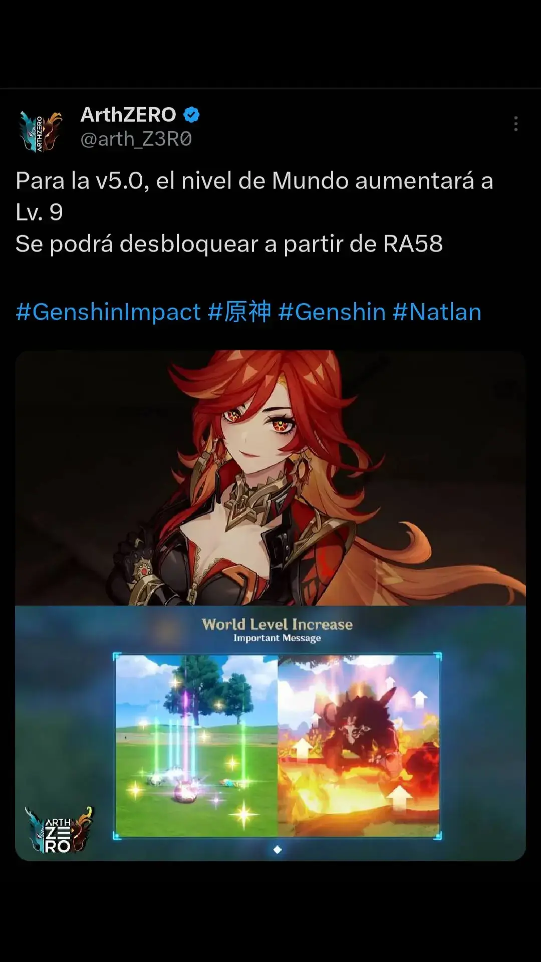 Que bien, tendremos incremento del mundo pero lo de llevar a los personajes a nivel 100 resultó ser falso #GenshinImpact #genshin #genshinfyp #mihoyo #hoyoverse #hoyocreators 