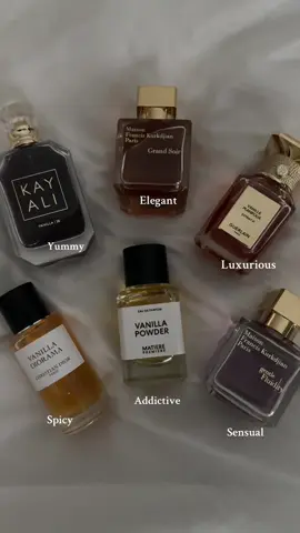 Describing some of my vanillas using ONE word🫢. - #perfume #fyp #fypツ #parfumviral #perfumereview #perfumerecommendations #fragrancereview #fragrancerecommendations #perfumetiktok #perfumetok #fragrance #perfumecollection #nichefragrance #parfum #fragtok #smellgood 