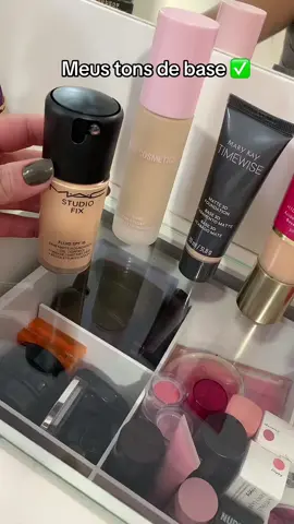 Meus tons de base ❤️ #maccosmetics #maccosmeticsbrasil #sephora #sephorabrasil #kyliecosmetics #marykay #niinasecrets #eudora 