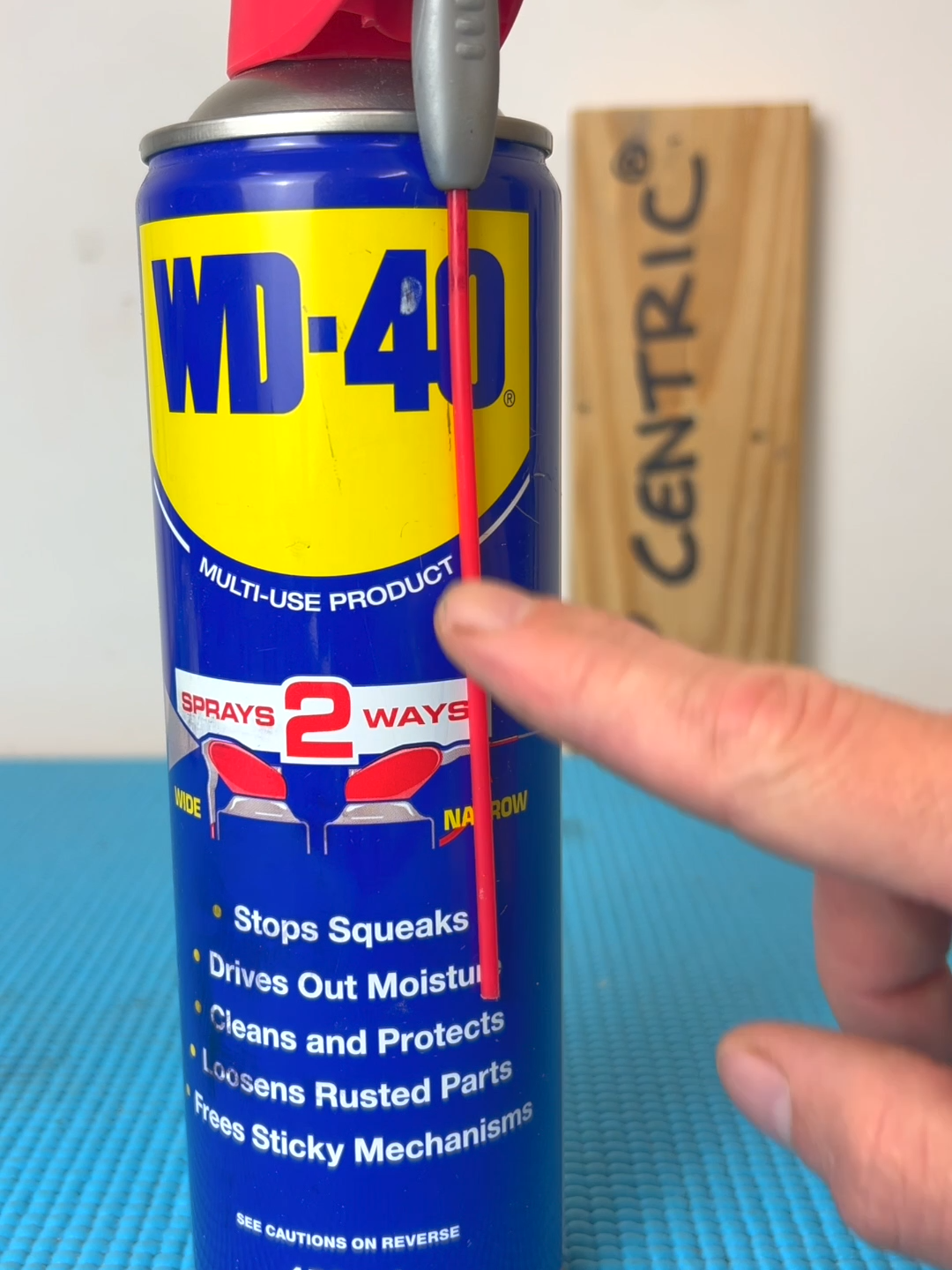 WD40 Straw and Handy Dowel Trick #tipcentric #tips #tipsandtricks #tools #maker #DIY #workshop #wd40 #LearnItOnTikTok