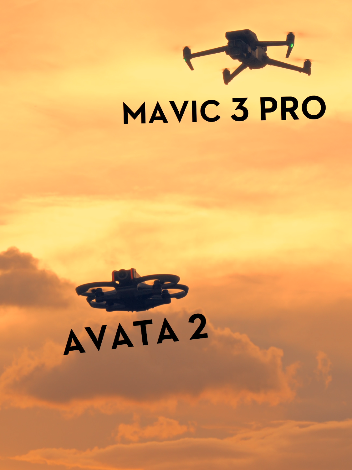 The saga continues, #mavic3pro vs #avata2 ⚔️ Which one are you choosing? #drone #sunsets #fpv #cinematic