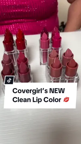 #CovergirlPartner Special thanks to @COVERGIRL for partnering with us to showcase their new Clean Lip Color, that's 100% Carmine-free! 🤍 This clean formula comes in 24 stunning satin-finish shades, from pinks and nudes to reds and plums, that flatter every skin tone. Just the shade range alone really blew me away—I can’t always find this many shades in prestige makeup stores! With just one swipe, you'll get full-coverage, creamy, and comfortable color. She’s infused with naturally-derived Squalane, Avocado, and Aloe Butter, ensuring your lips stay hydrated while wearing without smudging, bleeding, or looking patchy. I had to try on every single one to show you how wearable and pretty they are! I loved so many of them, it was hard for me to choose, but I would have to say Cherrywood has my heart. Which shade is your favorite? 💄 #covergirl #lipstick #drugstoremakeup #ColorMadeBetter 