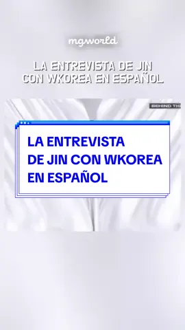 LA ENTREVISTA DE JIN CON WKOREA EN ESPAÑOL #jin #wkorea #voiceover #español #tiktokmexico #bts #btsarmy #army #supertuna #theastronaut #interview #entrevista #fred 