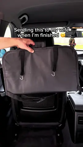 I hope she likes it 🫣 #car #driving #caraccessories #backseat #organize #foryoupage                   This TidyTravel™ backseat organizer puts all the mess away and keeps your items tidy! 🚗 + 💺 = 😍