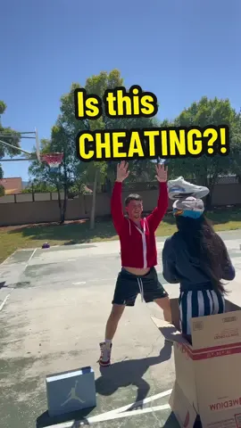 Shooting out of a box is CRAZY 😳 #basketball #challenge #sneakerhead #foryoupage 