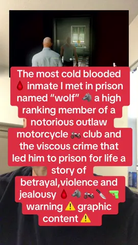 The most cold blooded 🩸 inmate I met in prison named “wolf” 🐺 a high ranking member of a notorious outlaw motorcycle 🏍️ club and the viscous crime that led him to prison for life a story of betrayal,violence and jealousy 🩸 🐺 🏍️ 🔪 🔫 warning ⚠️ graphic content ⚠️  #vikingmindset11 #vikingmindset #taylorswift #taylorswiftour#truecrime #truecrimecommunity #prison #viking #prisontruecrime #gta6 #deadpool #wolverine #domesticabuseawareness #domesticabuseawarness💙 #serialkiller #50cent #protectourkids 