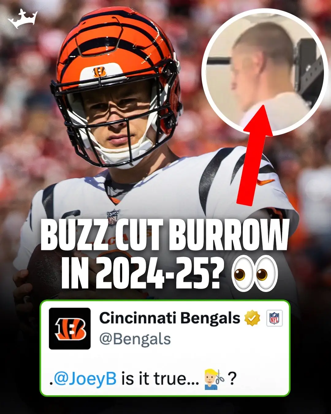 Joe Burrow’s hair has been in the spotlight all offseason 😭 #nfl #bengals #cin #football #sports #joeburrow